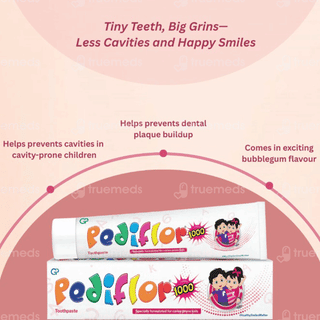 Pediflor 1000 Toothpaste 70gm